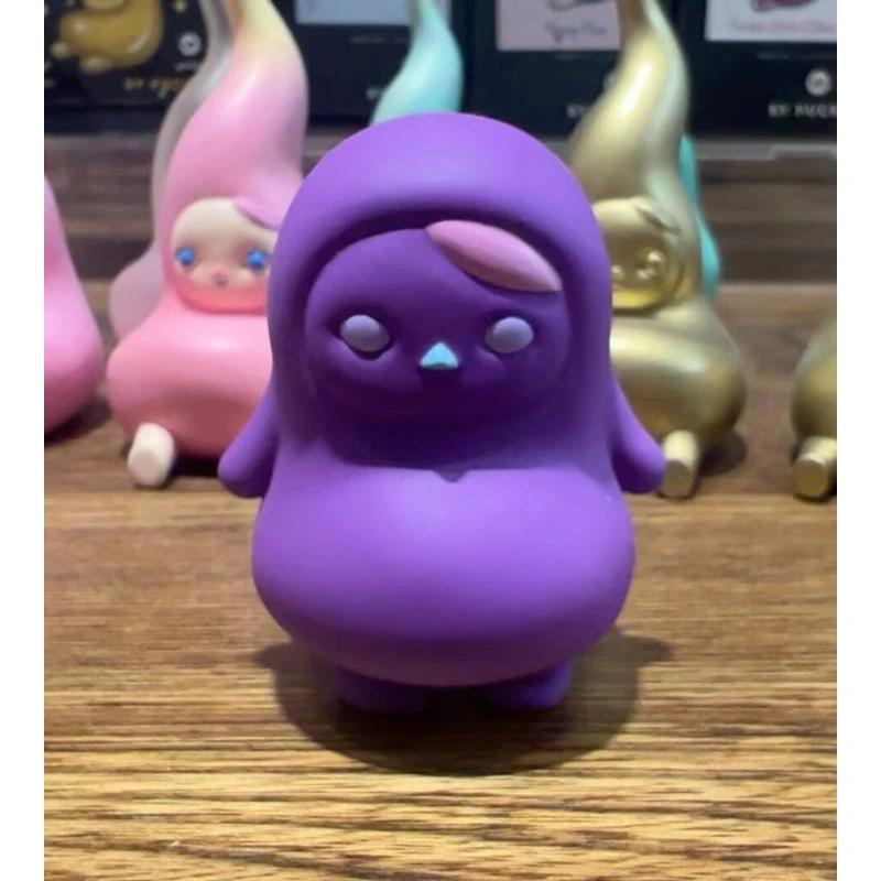 PUCKY Beanie Purple Round Beans Figure Limited Edition 2 PUCKY Beanie Purple Round Beans Figure Limited Edition - Image 2