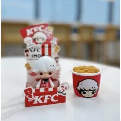 DIMOO Pop Mart DIMOO KFC China 35th Anniversary BUCKET Series Secret DIMOO Ace Fried Chicken (1/288)
